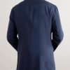 Double-Breasted Linen and Wool-Blend Blazer - BK