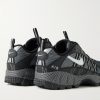 Air Humara QS Leather-Trimmed Mesh Sneakers - BK