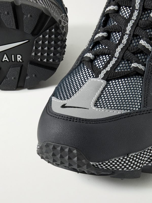 Air Humara QS Leather-Trimmed Mesh Sneakers - CU