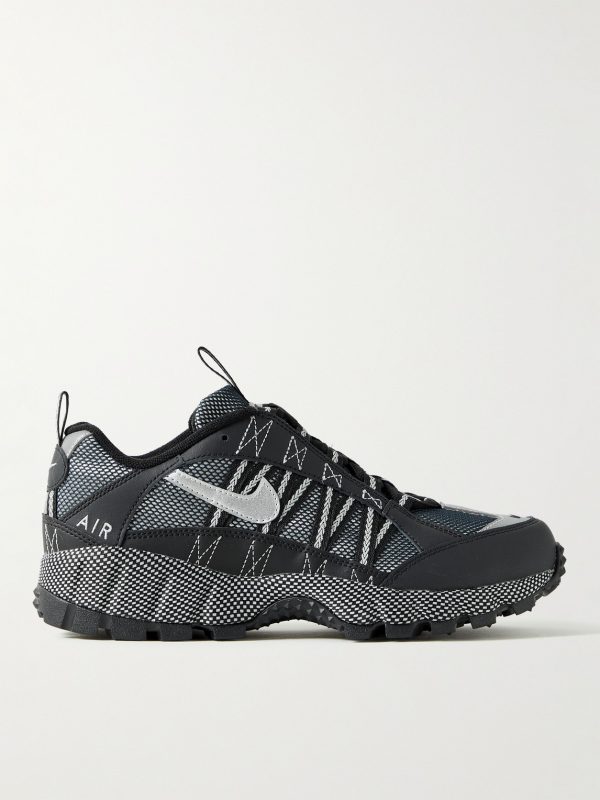 Air Humara QS Leather-Trimmed Mesh Sneakers