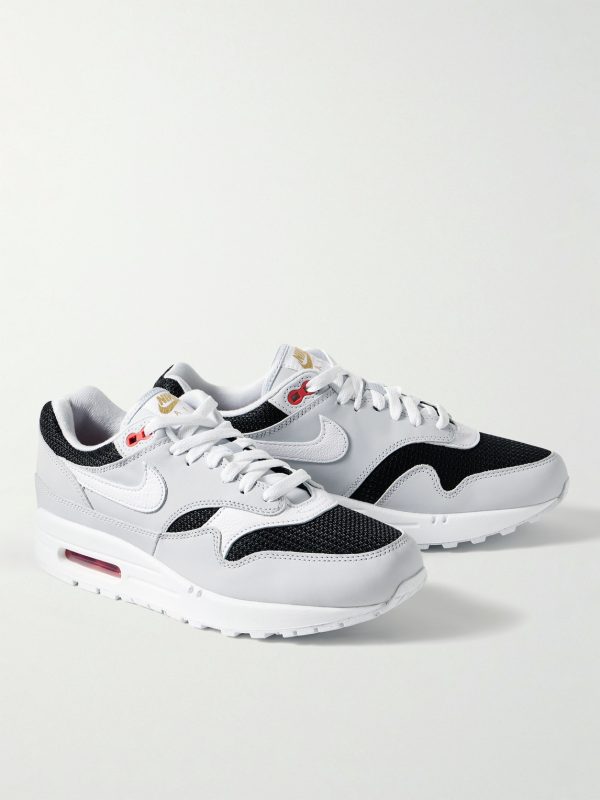 Air Max 1 Suede, Mesh and Textured-Leather Sneakers - FR Air Max 1 Suede, Mesh and Textured-Leather Sneakers - FR