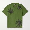 + Paula's Ibiza Embroidered Crocheted Cotton Polo Shirt