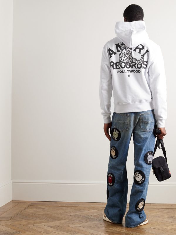 Logo-Print Cotton-Jersey Hoodie - OU
