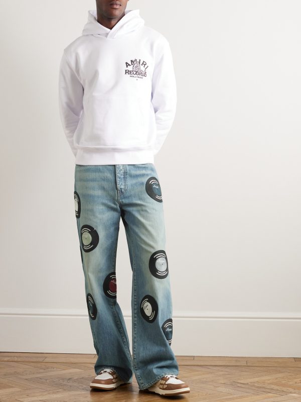 Appliquéd Wide-Leg Jeans - OU