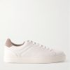 Suede-Trimmed Full-Grain Leather Sneakers Suede-Trimmed Full-Grain Leather Sneakers