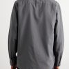 Pinstriped Cotton and Wool-Blend Shirt - BK Pinstriped Cotton and Wool-Blend Shirt - BK