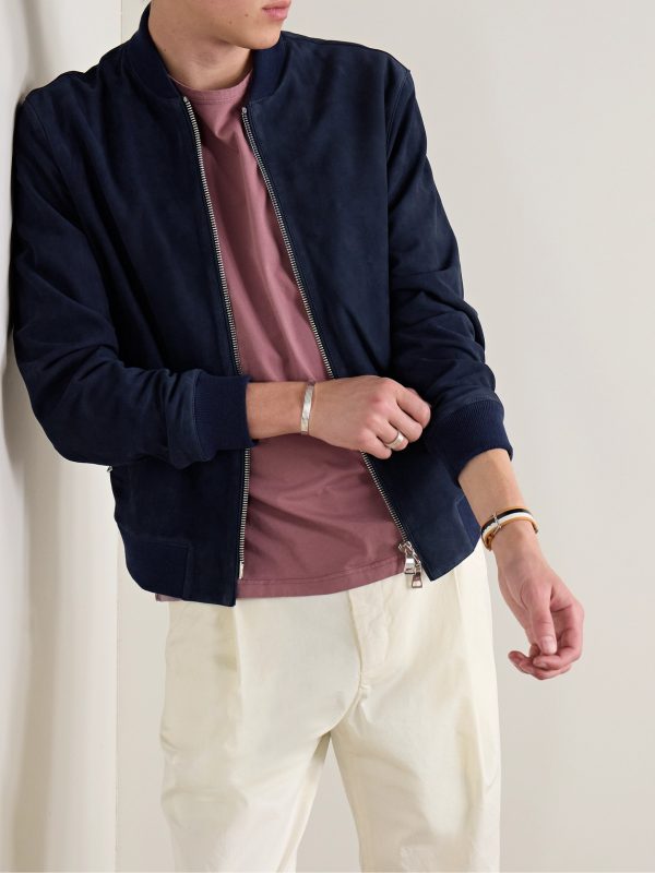 Suede Bomber Jacket - FR