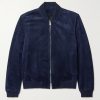 Suede Bomber Jacket