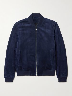 Suede Bomber Jacket