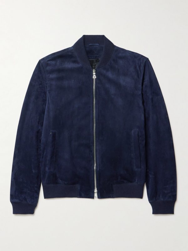 Suede Bomber Jacket