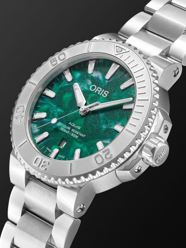 + Bracenet Aquis Automatic 43.5mm Stainless Steel Watch, Ref. No. 01 733 7730 4137-07 8 24 05PEB - FR + Bracenet Aquis Automatic 43.5mm Stainless Steel Watch, Ref. No. 01 733 7730 4137-07 8 24 05PEB - FR