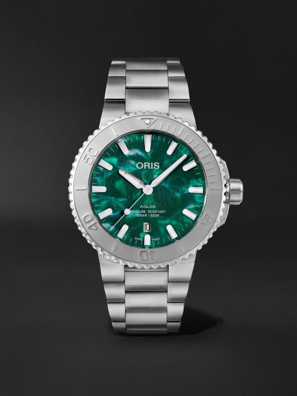 + Bracenet Aquis Automatic 43.5mm Stainless Steel Watch, Ref. No. 01 733 7730 4137-07 8 24 05PEB + Bracenet Aquis Automatic 43.5mm Stainless Steel Watch, Ref. No. 01 733 7730 4137-07 8 24 05PEB