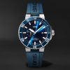 Aquis Small Second Date Automatic 45.5mm Stainless Steel and Rubber Watch, Ref. No. 01 743 7733 4155-07 4 24 69EB Aquis Small Second Date Automatic 45.5mm Stainless Steel and Rubber Watch, Ref. No. 01 743 7733 4155-07 4 24 69EB