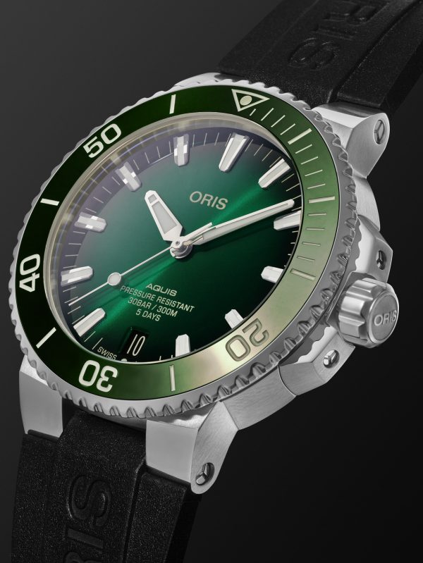 Aquis Automatic 43.5mm Stainless Steel and Rubber Watch, Ref. No. 01 400 7763 4157-07 4 24 74EB - FR Aquis Automatic 43.5mm Stainless Steel and Rubber Watch, Ref. No. 01 400 7763 4157-07 4 24 74EB - FR