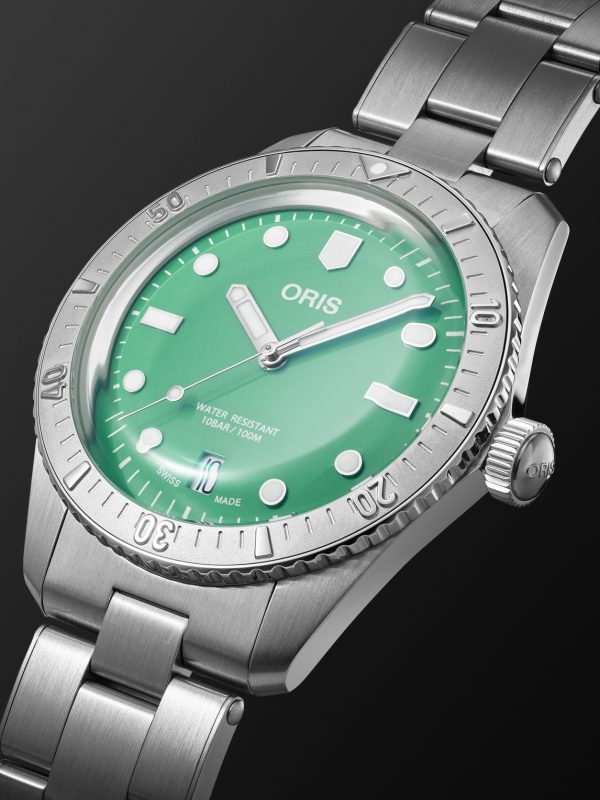 Divers Sixty-Five Automatic 38mm Stainless Steel Watch, Ref. No. 01 733 7771 4057-07 8 19 18 - FR