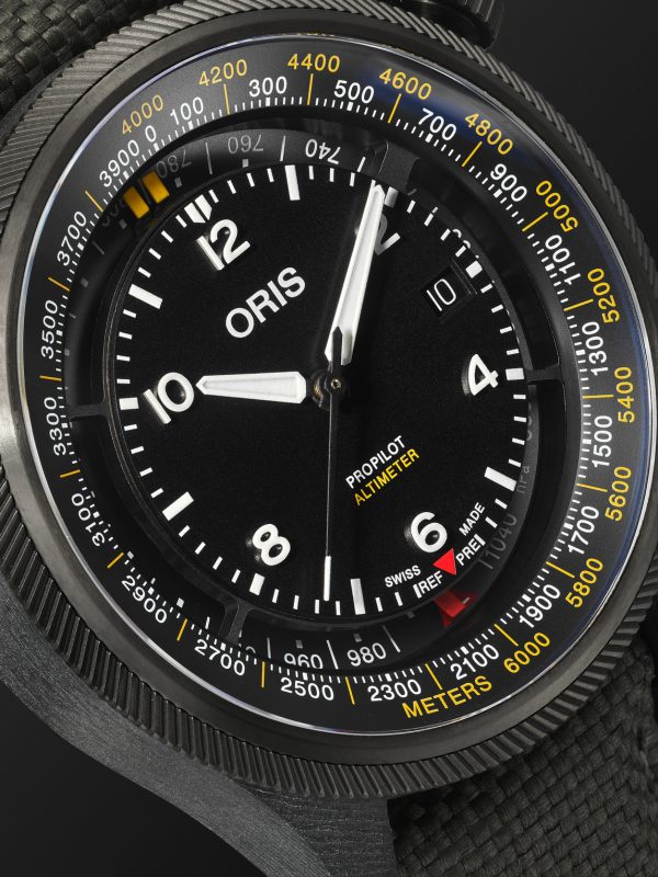 ProPilot Altimeter Automatic 47mm PVD-Plated Titanium, Carbon Fibre and Canvas Watch, Ref. No. 01 793 7775 8764-SetBlack - CU ProPilot Altimeter Automatic 47mm PVD-Plated Titanium, Carbon Fibre and Canvas Watch, Ref. No. 01 793 7775 8764-SetBlack - CU