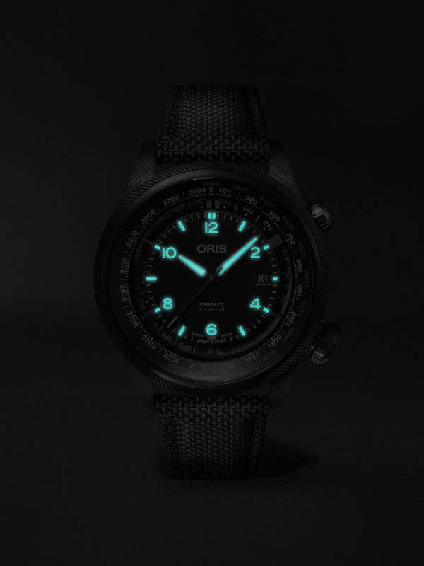 ProPilot Altimeter Automatic 47mm PVD-Plated Titanium, Carbon Fibre and Canvas Watch, Ref. No. 01 793 7775 8764-SetBlack - E5 ProPilot Altimeter Automatic 47mm PVD-Plated Titanium, Carbon Fibre and Canvas Watch, Ref. No. 01 793 7775 8764-SetBlack - E5