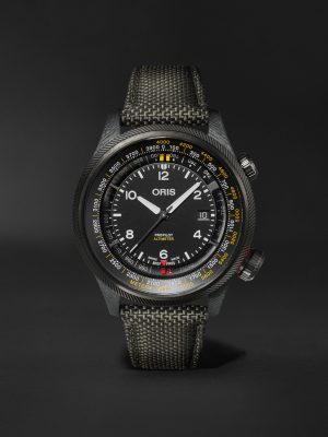ProPilot Altimeter Automatic 47mm PVD-Plated Titanium, Carbon Fibre and Canvas Watch, Ref. No. 01 793 7775 8764-SetBlack ProPilot Altimeter Automatic 47mm PVD-Plated Titanium, Carbon Fibre and Canvas Watch, Ref. No. 01 793 7775 8764-SetBlack