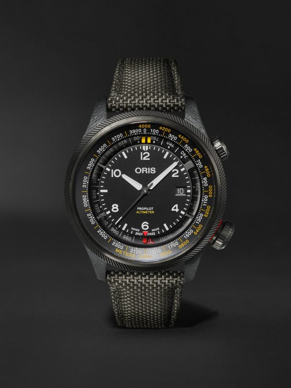 ProPilot Altimeter Automatic 47mm PVD-Plated Titanium, Carbon Fibre and Canvas Watch, Ref. No. 01 793 7775 8764-SetBlack ProPilot Altimeter Automatic 47mm PVD-Plated Titanium, Carbon Fibre and Canvas Watch, Ref. No. 01 793 7775 8764-SetBlack