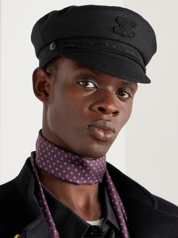 Logo-Appliquéd Wool-Blend Flannel Cap - OU Logo-Appliquéd Wool-Blend Flannel Cap - OU