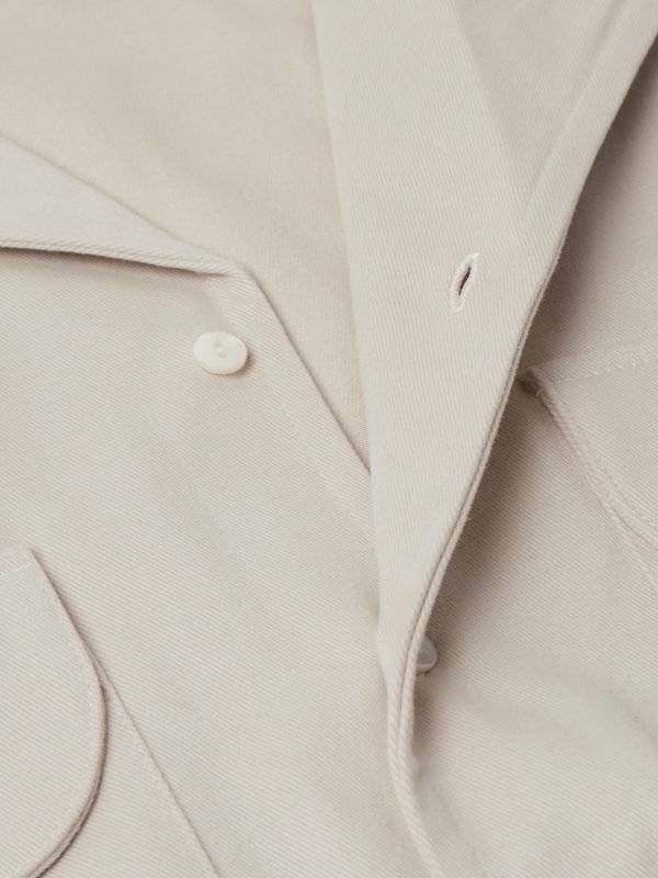 Camp-Collar Cotton-Twill Overshirt - CU