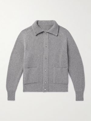 Ribbed Cashmere Cardigan
