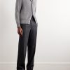 Ribbed Cashmere Cardigan - OU Ribbed Cashmere Cardigan - OU