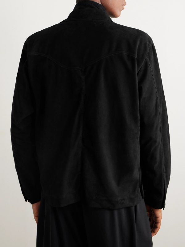 Suede Blouson Jacket - BK