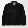 Suede Blouson Jacket