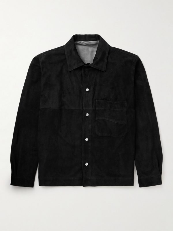 Suede Blouson Jacket