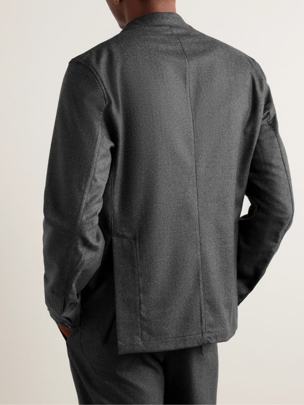 Wool-Flannel Suit Jacket - BK