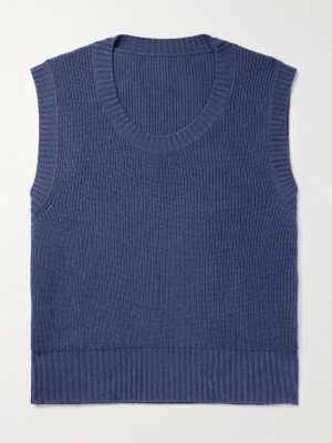 Ribbed Cashmere Sweater Vest