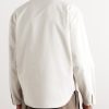 Grandad-Collar Cotton-Twill Half-Placket Shirt - BK Grandad-Collar Cotton-Twill Half-Placket Shirt - BK