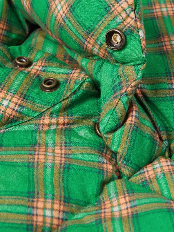 Checked Quilted Cotton-Jacquard Down Gilet - CU Checked Quilted Cotton-Jacquard Down Gilet - CU