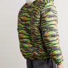 Printed Quilted Cotton-Jacquard Down Jacket - BK