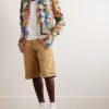 Cutaway-Collar Printed Cotton Shirt - OU Cutaway-Collar Printed Cotton Shirt - OU