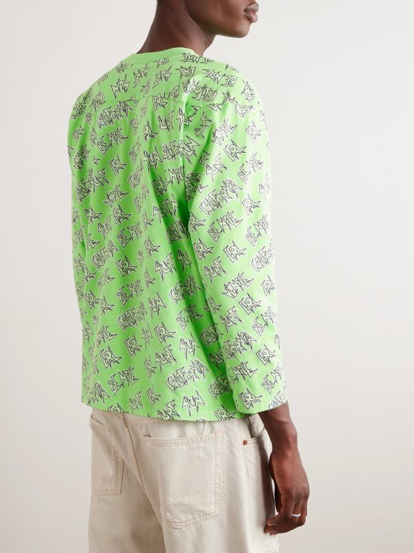 Printed Cotton-Jersey T-Shirt - BK Printed Cotton-Jersey T-Shirt - BK