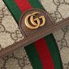 Ophidia Leather and Webbing-Trimmed Monogrammed Coated-Canvas Belt Bag - CU Ophidia Leather and Webbing-Trimmed Monogrammed Coated-Canvas Belt Bag - CU