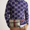 Ophidia Leather and Webbing-Trimmed Monogrammed Coated-Canvas Belt Bag - OU Ophidia Leather and Webbing-Trimmed Monogrammed Coated-Canvas Belt Bag - OU