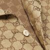 Camp-Collar Monogrammed Linen-Blend Jacquard Shirt - CU