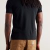 Slim-Fit Logo-Embroidered Pima Cotton Polo Shirt - BK