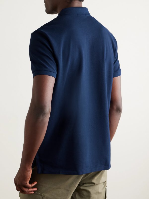 Slim-Fit Cotton-Piqué Polo Shirt - BK