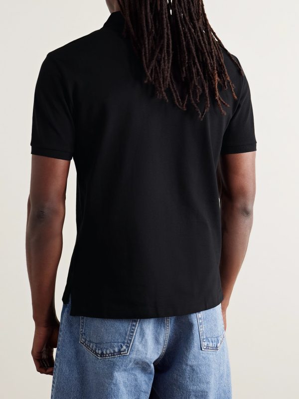 Slim-Fit Cotton-Piqué Polo Shirt - BK