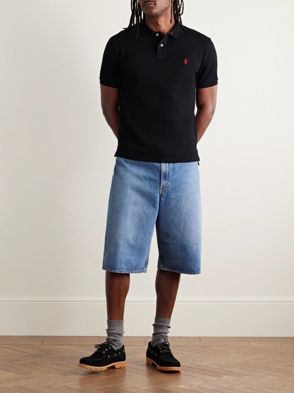 Slim-Fit Cotton-Piqué Polo Shirt - OU