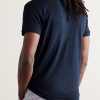 Sebastian Slim-Fit Linen-Jersey Polo Shirt - BK Sebastian Slim-Fit Linen-Jersey Polo Shirt - BK