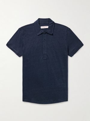 Sebastian Slim-Fit Linen-Jersey Polo Shirt