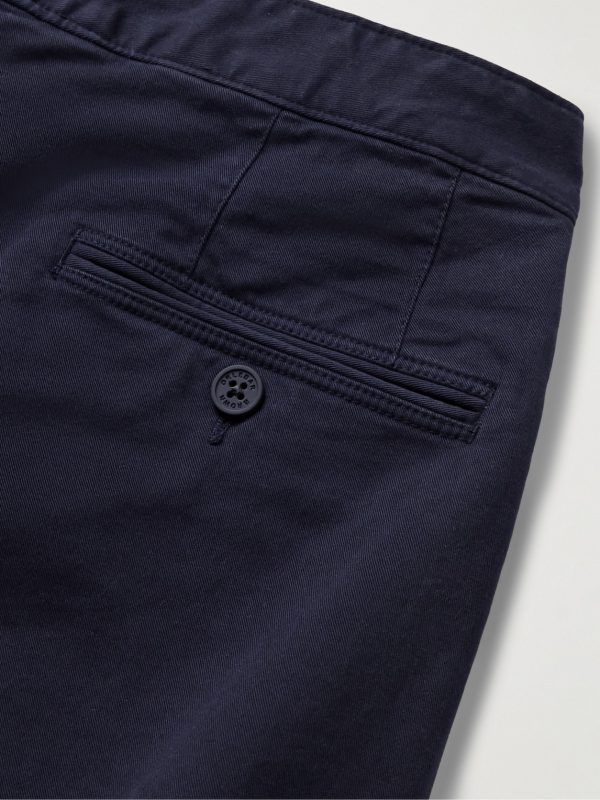Fallon Straight-Leg Cotton-Blend Twill Trousers - CU