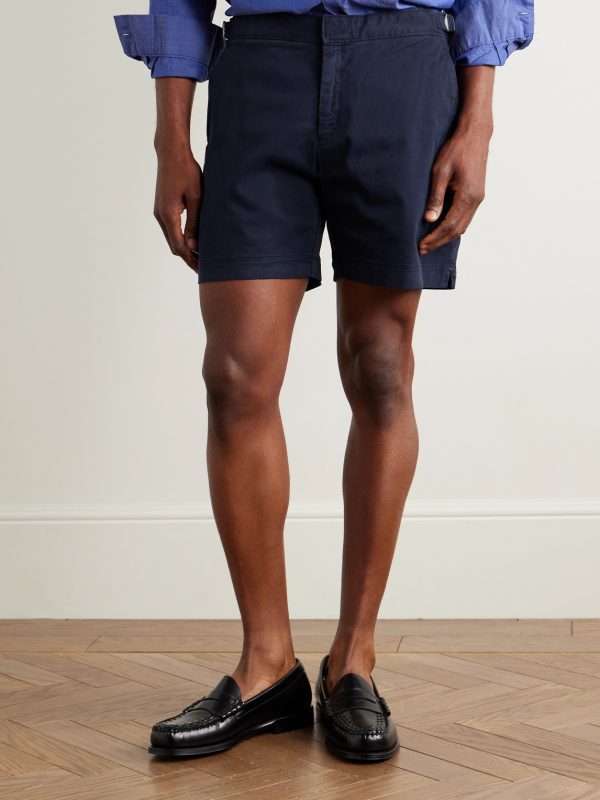 Bulldog Slim-Fit Straight-Leg Stretch-Cotton Twill Shorts - FR Bulldog Slim-Fit Straight-Leg Stretch-Cotton Twill Shorts - FR