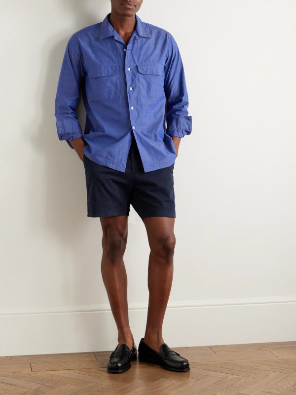 Bulldog Slim-Fit Straight-Leg Stretch-Cotton Twill Shorts - OU Bulldog Slim-Fit Straight-Leg Stretch-Cotton Twill Shorts - OU