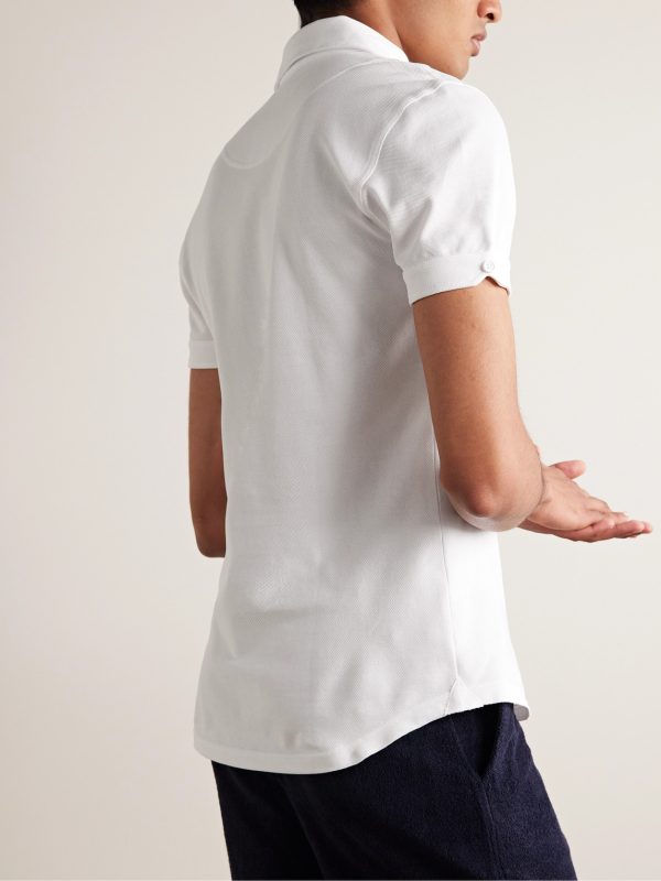 Sebastian Slim-Fit Cotton-Piqué Polo Shirt - BK Sebastian Slim-Fit Cotton-Piqué Polo Shirt - BK